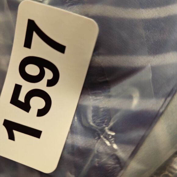 Unbranded Women's Top 5x Blue White Stripe pullover vneck blouse - Picture 8 of 9